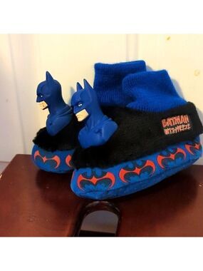 Batman Slippers Toddler Size 7 8 Vintage